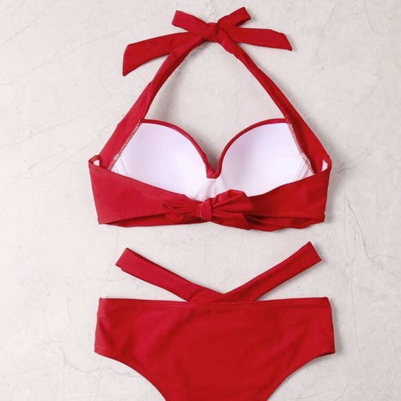 Twist Front Push Up Bikini Swimsuit - Picture 4 of 5